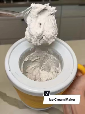 Fresh ice cream any time I want it 😋 #icecreammachine #icecreammaker #homemadeicecream #tiktokshopcreatorpicks #newyearnewme 