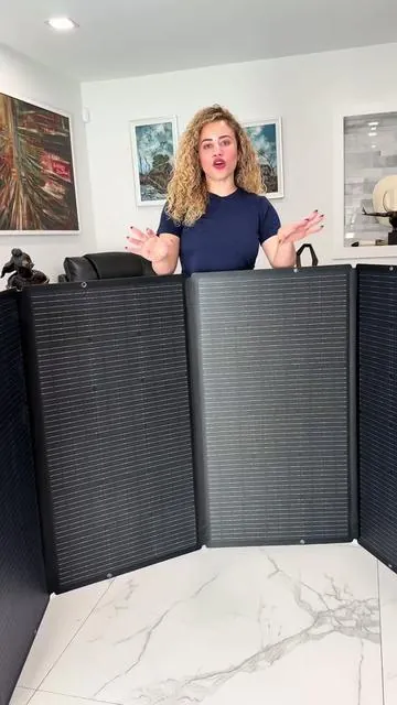 panel solar portátil 400w plegable para emergencias viajes y apagones genera energía limpia sin gasolina ideal para casa camper o exteriores #panelsolar #energiasolar #panelportatil #energiaalternativa #hogarinteligente 