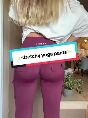 Flattering, stretchy yoga pants with deep side pockets that keep your essentials secure while you move, lounge, or run errands. #YogaPants #PocketsMatter #tiktokshopnewyearaura #EverydayLeggings #tiktokshopcreatorpicks 