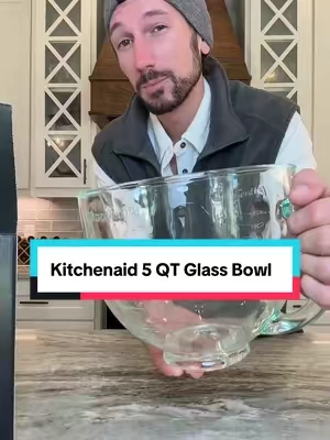 The bowl everyone sourdough baker wants! #kitchenaid #mixingbowl #kitchenaidmixer #bakingaccessories #baking 