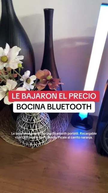 BOCINA BLUETOOTH PORTABLE. #tiktokholidayhaul #tiktokshopcreatorpicks #bluetoothspeaker #bocinasbluetooth  *DISCLAIMER* precio mostrado es el vigente al momento de la grabación y puede cambiar. Las promociones pueden tener restricciones o disponibilidad limitada. 