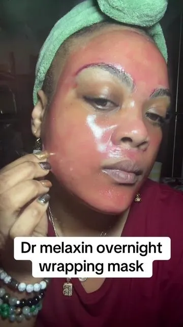 Dr melaxin overnight wrapping mask link in the shopping cart 🛒 #drmelaxin #drmelaxinpeelshot #brightening #wrappingmask #tiktokmademebuyit 