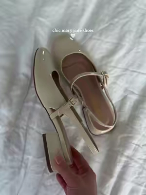 elevated and COMFY!☁️ size up a half size #maryjaneshoes #slingbackshoes #cushionaire #dressshoes #tiktokshopjumpstartsale @Cushionaire 
