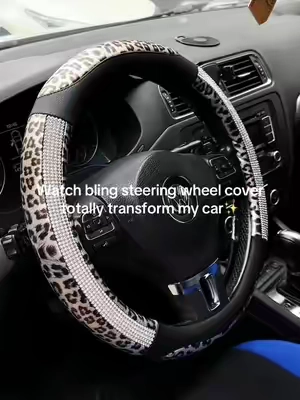 ⏰ Only 36 Hours Left! Sparkling Diamond Steering Wheel Cover - Trendy Bling Look, Soft & Durable, Protects Your Wheel, Easy DIY Install, Luxury Upgrade for Any Car! Almost Gone - Grab Yours Now!#steeringwheelcover #caraccessories #bling #steeringwheel #car 