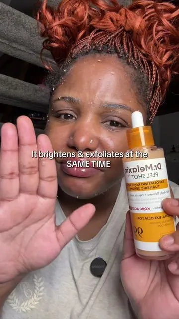 So gross but leaves your skin looking and feeling SO nice after! I freakin love this stuff!!! #drmelaxin #drmelaxinpeelshot #hyperpigmentation #darkspotserum #darkspotcorrector 