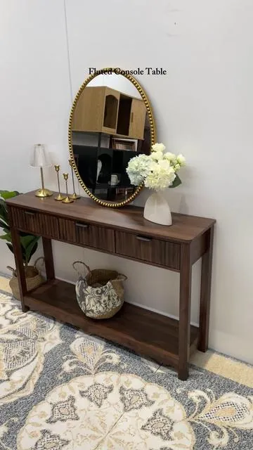 Fluted Console Table#consoletable #homedecor #entrywaydecor #sideboard
