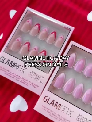 In loveeee ❤️🌹💋 The best press on nails ever!!!! @Glamnetic #glamnetic #pressonnails #vdaynails #nailinspo #nailsathome 