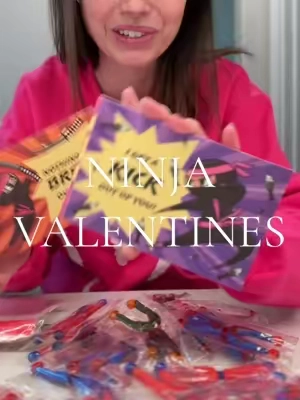 Boy valentines are so hard to come by and these ninja ones are a hit!! #ValentinesDay #valentines #boymom 
