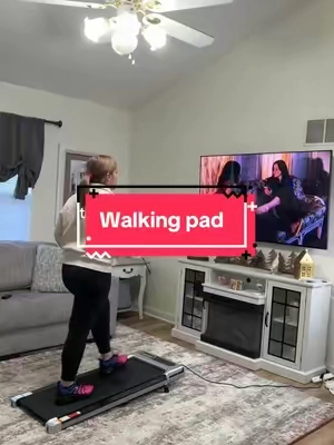 Something to get my body moving again, I have no excuses.  Walking pads make fitness goals obtainable for busy people.  I LOVE having this to pull out, watch my show, and get a workout in right after work. #walkingpad #walking #tredmill #inclinewalk #workoutathome 