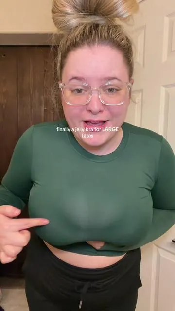 OEAK lifting jelly bra for large saggy tatas! #jellybra #brareview 