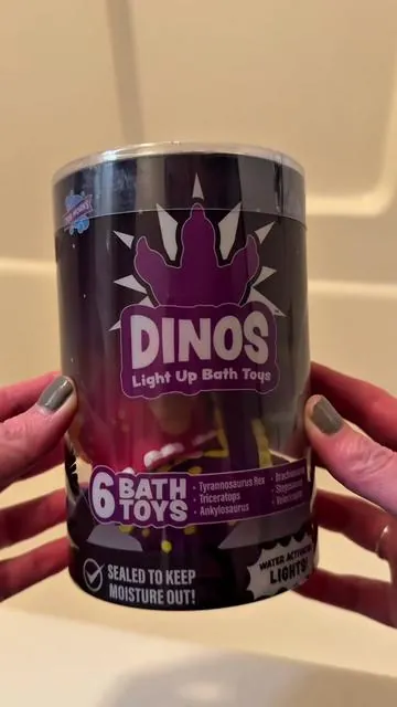 If you’ve ever had to throw away bath toys because they started molding, these are it. TubWorks light-up dinosaur bath toys are completely sealed, light up in the water, and actually last. 🦖 @Tub Works Shop #tubworks #moldfreebathtoys #bathtoys #momapproved #bathtime 