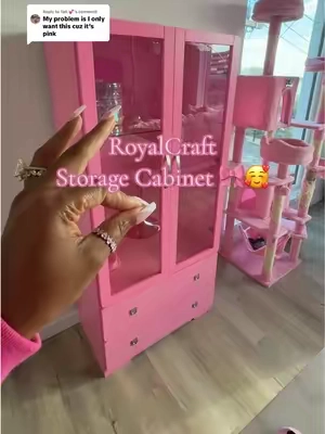 Replying to @Tati 💕 This is the best problem to have and you know the Pink is always the first to sell out💕🎀 @ROYALCRAFT #pinklover #pinkaesthetic #homefinds #kitchenstorage #cabinet 