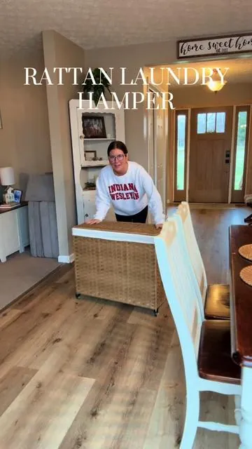 👏🏻👏🏻👏🏻 #laundryhamper #laundry #laundrybasket #rattan #tiktokshopcreatorpicks 