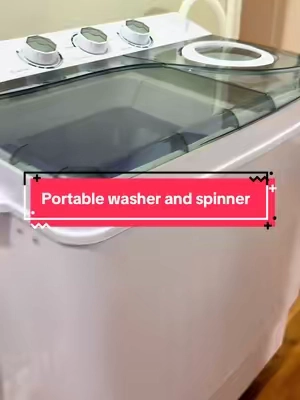 This portable washer and spinner is a smart solution for handling small laundry loads without the hassle of a full wash cycle. Ideal for multi-level homes, busy families, and anyone who wants the convenience of doing laundry closer to where they live. The large 26-gallon capacity easily handles kids’ clothes, towels, and everyday essentials, while the high-power spin function removes most of the water so items dry faster. #tiktokshopcreatorpicks #tiktokshopfinds #portablewashingmachine #laundrymusthave #homeorganization