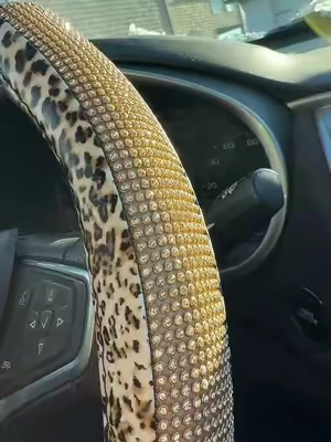 Never walking into the wrong car again! Practical and cute! #caraccessories #steeringwheelcover 