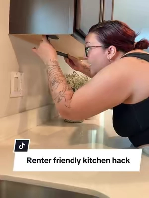 Renter Friendly Hacks!! #renterfriendly #renterhacks #kitchenhacks #papertowel #tiktokshopcreatorpicks 