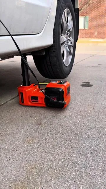 Gato hidráulico 5 toneladas con llave de impacto eléctrica y bomba de aire o compresor #gato #compresor #hidraulico#vevor #carro  