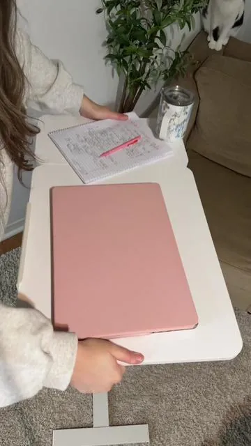 If you work from home, this adjustable sit to stand desk is a must have & its on sale today! ✨ This height adjustable standing desk tilts to get your perfect angle, has a tray to hold your laptop or tablet, & has hidden wheels for easy movement. Whether you're getting work done or just using it to eat breakfast in bed, this standing desk is so freaking convenient. On sale today only - tap the orange cart to grab the deal! 💫 #standingdesk #adjustabledesk #wfhessentials #tiktokshopcreatorpicks #tiktokshopjumpstartsale 