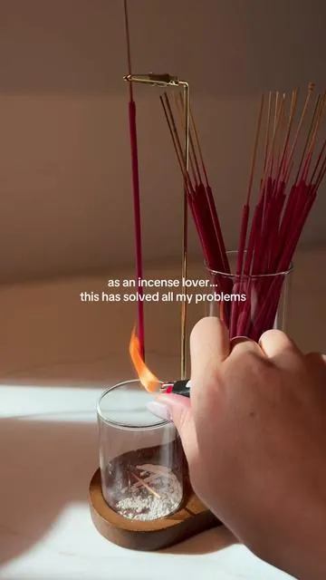 No more messes 😮‍💨 #tiktokshopfinds #incense #homemusthave #giftideasforher #cozyhome 