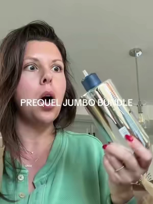 thank u @Prequelskin for another amazing bundle! And making a jumbo oil cleanser!!!! #tiktokshopcreatorpicks #prequel #oilcleanser 