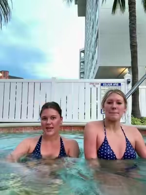 Same person different font #bikini #flordia #stpete #polkadot #fyp 
