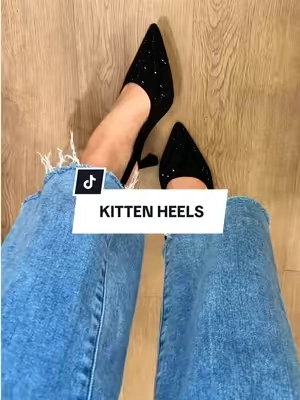 Finally restocked 😍😍 these are the most stunning elevated kitten heels ✨ #kittenheels #heels #shoes #womensshoes #outfit 