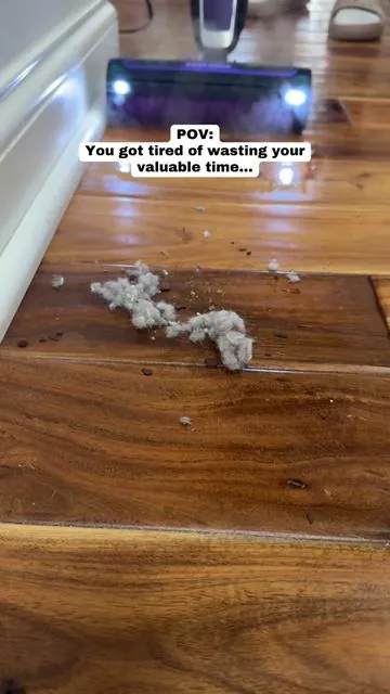 Steam mop that actually cleans AND picks stuff up… not just pushing wet crumbs around. Hard floors finally make sense again. #SharkSteamMop #HardFloorCleaner #SteamFloorCleaner 