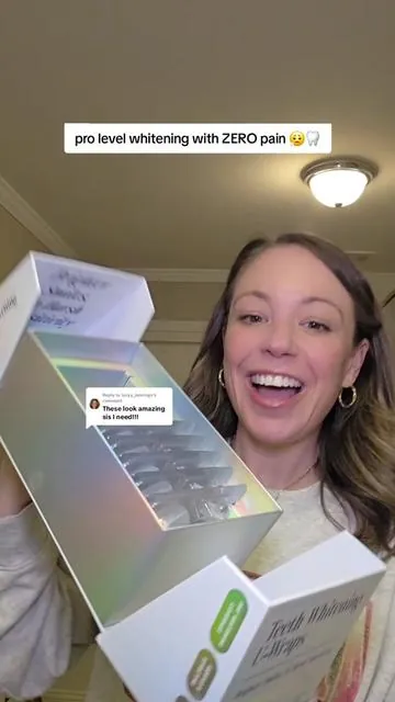 Replying to @lacyy_jennings teeth whitening that checks every box!  pain free ✔️ pro level whitening ✔️ 360 coverage ✔️ no slip grip ✔️ no residue ✔️ supports enamel health ✔️ @BocaBella  #teethwhitening #whiteteeth #teethwhiteningstrips #painfreeteethwhitening #prettysmile 