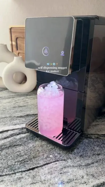 super sleek. so quiet and makes a ton of nugget ice 🧊😭🙌🏻 I’m actually in love with it!!! #nuggeticemaker #icemaker #cowsar 