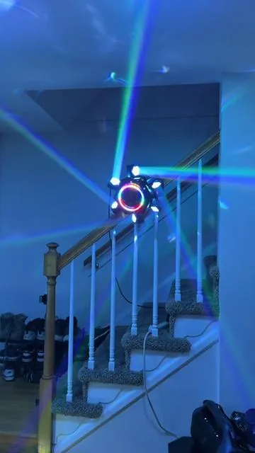 Moving Head Dj Lights for Party #tiktokshopcreatorpicks #tiktokshop #mobiledj #partylights #elicopter