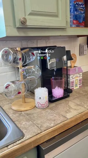 Get this one on sale? Do it, instead of that loud, germy nugget ice maker! 🧊✨ #icemaker #nuggetice #homefinds #nuggeticemaker #countertopappliances 