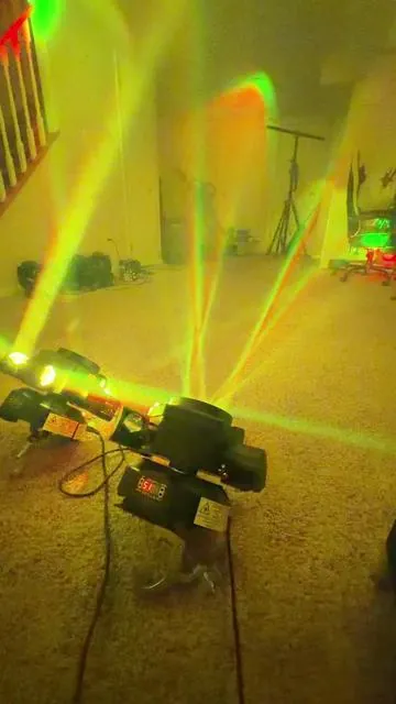 Moving Head Dj Lights for Party #tiktokshopcreatorpicks #partylights #tiktokshop #elicopter #djlights 