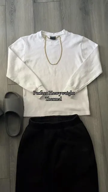 The perfect thermal, size up for cropped fit 🤝 #cropped #thermal #mensfashion #longsleeve #fyp 