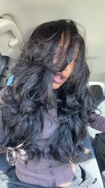 Please try this half wig, it's really convenient to wear 😍😍 @Recoolhair #recoolhair #wiginstall #gluelesswig #yakibody#halfwig