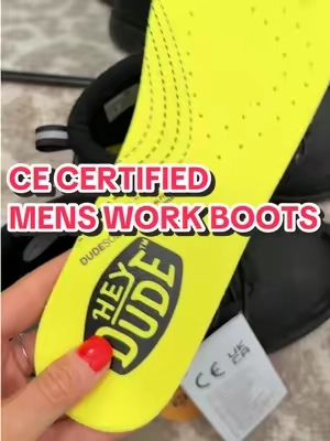 Work boots that don’t destroy your feet? It’s these. @HeyDude #mensworkboots #workbootsformen #heydudeboots #workgear #onthejob 