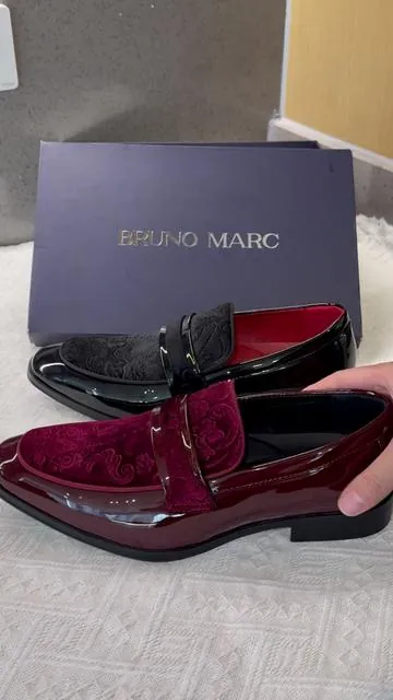 Red velvet loafers from Bruno Marc 🔥 #loafers #valentinesdayoutfit #valentinesdayshoes