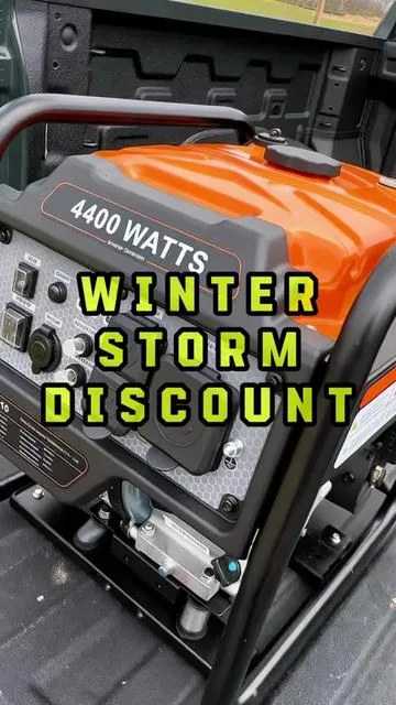 A backup generator that will power your home essentials when your power goes out unexpectedly. #generator #power #snow #ice #storm 
