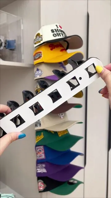 1 really love this hat rack#hatorganization #baseballcap #tiktokshop #hats #hatstorage 