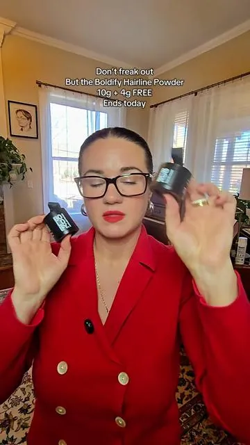 Boldify Hairline Powder is designed for thinning hair, widening parts, sparse edges, and hairlines that make you feel exposed. It instantly fills in the scalp for a fuller, denser look without looking chalky, heavy, or fake. This lightweight powder blends seamlessly with your natural hair, helps disguise thinning areas in seconds, and stays put through daily wear. Perfect for postpartum shedding, hormonal hair loss, fine hair, or anyone who wants a quick, realistic confidence boost without fibers, sprays, or messy application. hairline powder for thinning hair, scalp concealer for women, boldify hairline powder, thinning hair cover up, hairline filler powder, sparse hairline solution, postpartum hair loss cover up, fine hair scalp coverage, hormonal hair loss makeup, widening part concealer, hairline powder brunette blonde black, cosmetic hair density powder, temporary hair thinning solution, scalp makeup for women, hair loss cosmetic cover, boldify build and conceal bundle #hairlosstips #thinninghairsolutions #postpartumhairloss #baldspots #tiktokshopcreatorpicks 