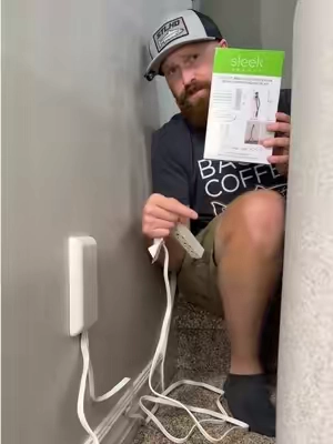 Don’t burn your house down with crowded cables! Finally a safe solution for flush furniture! #sleeksocket #homehacks #extensioncord #homeorganization #tiktokshopcreatorpicks 
