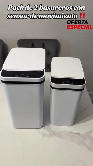 Basureros con sensor de movimiento ‼️#paratiii #tiktokshop #sensortrashcan #basurerosmodernos #basureroautomatico 