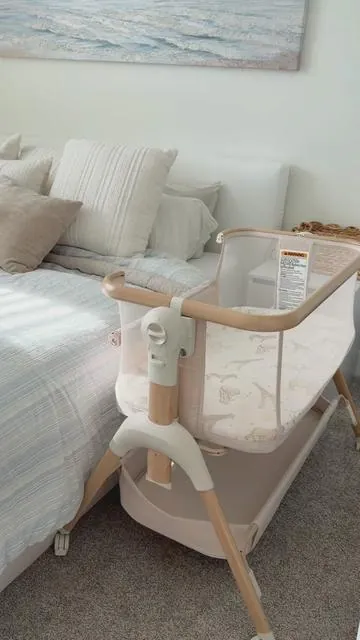 the cutest bassinet you could have in your room🤍🍼 @harppababyofficial @Harppa #babyboy #bassinet #ftm #firstimemom #tiktokshop 