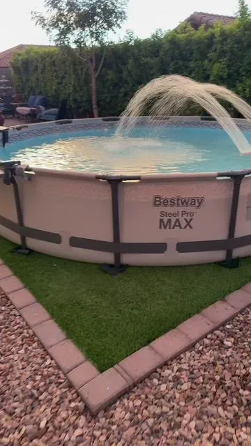 We love this Above ground pool, grab yours before they’re gone😁 #abovegroundpool #bestwaypool #summervibe 