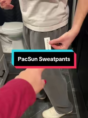 6’1 170 wearing size LARGE🤝 #pacsun #sweatpants #baggyfit #sweats #tiktokshopmademebuyit 