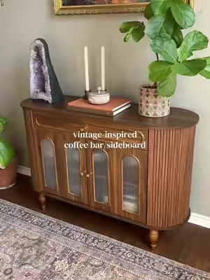 and affordable, of course #sideboard #cabinet #coffeebar #vintageinspired #furniture 