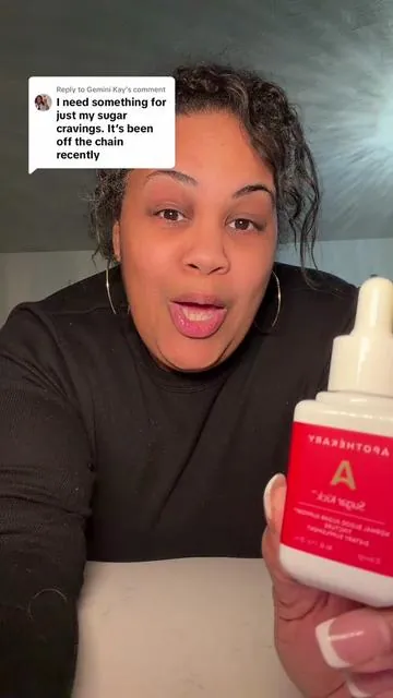 Replying to @Gemini Kay You need this!!! This brand has been known to ACTUALLY work!!! #apothekary #sugarcravings #cravings #foodnoise 