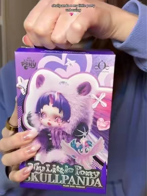 pt 1 skullpanda x my little pony unboxing 💖🤍 #skullpandapopmart #skullpandamylittlepony #popmart #popmartunboxing #popvalentines @POP MART US SHOP 