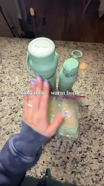 Cause nothing is worse than having to pour out milk you forgot about 😢 #momcozymilkcooler #momcozymilkwarmer #portablemilkwarmer #babyregistrymusthaves 