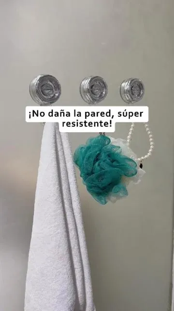 Adiós al desorden: este gancho de succión lo cambia todo.#GanchoSinDaños #TrucosParaElHogar #TrucosParaElBaño #productosparaelhogar #GiftedInLove