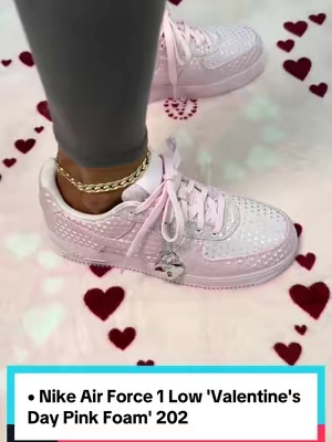 Nike Air Force 1 Low 'Valentine's Day Pink Foam' 202  202 #nike #valentinesdaygiftideas #nikelimitededition #womenssneakers #tiktokshopcreatorpicks 